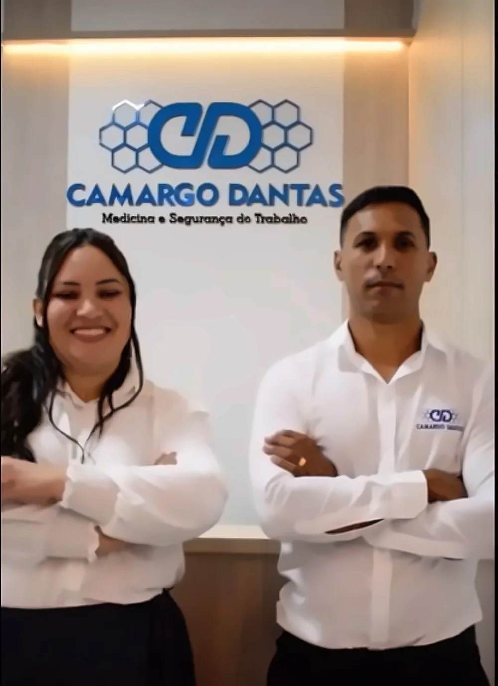 Os sócios da Camargo Dantas na recepção
